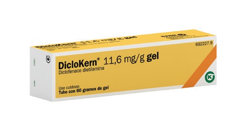 DICLOKERN 11,6 mg/g GEL , 1 tubo de 60 g