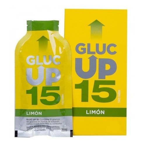 Gluc up 15 faes farma (5 sticks sabor limon)