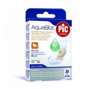 Pic aquabloc con bactericida - aposito adhesivo (19x72 mm 20 u)