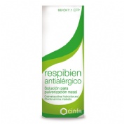 RESPIBIEN ANTIALERGICO SOLUCION PARA PULVERIZACION NASAL, 1 envase pulverizador de 15 ml