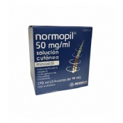 NORMOPIL 50 MG/ML SOLUCION CUTANEA,3 frascos de 90 ml (270 ml)